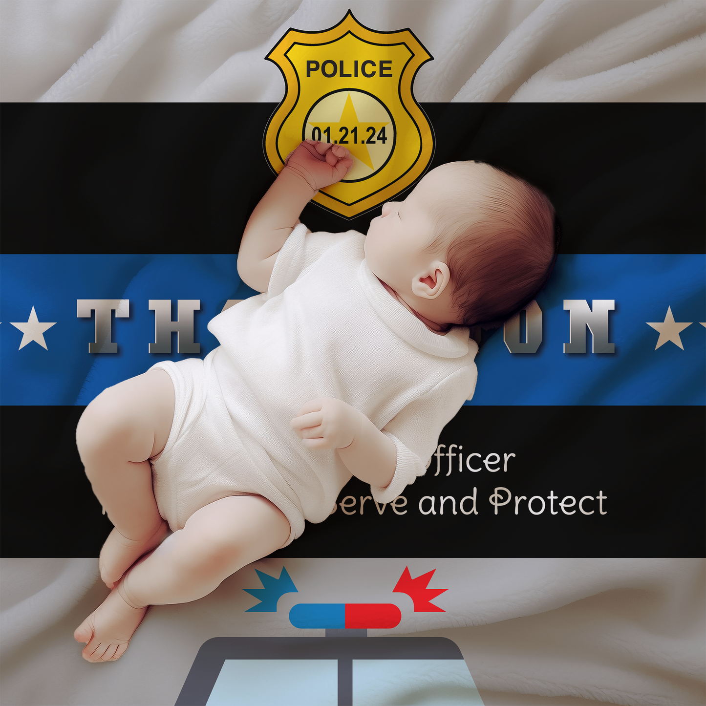 Future Hero Blanket - Police Officer