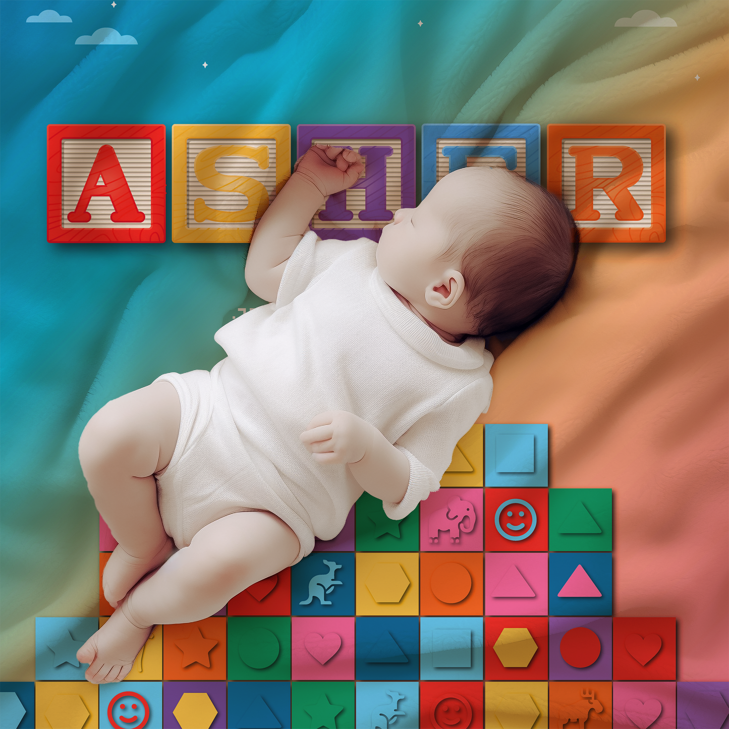 Letter Love Blanket - Blocks