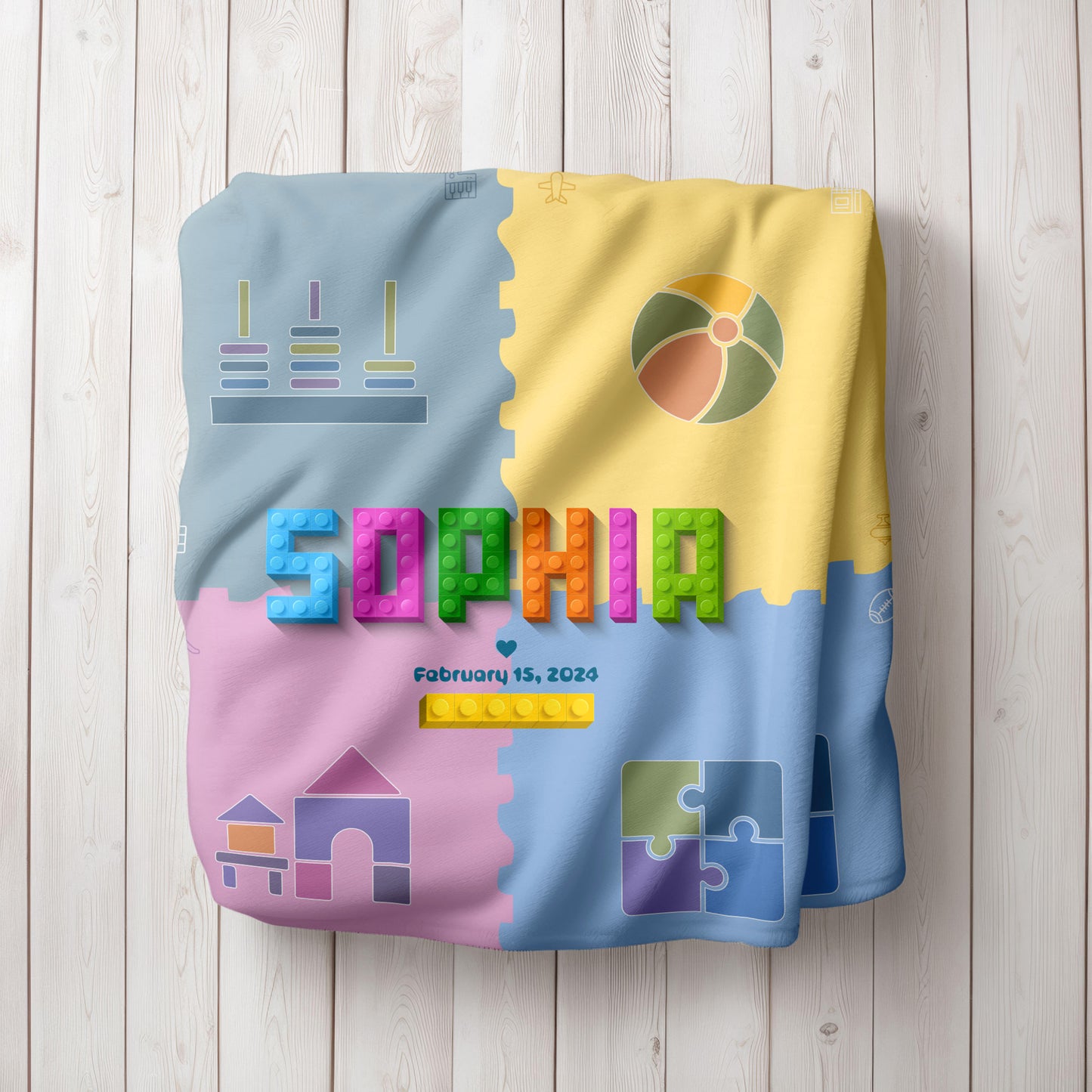 Letter Love Blanket - Play