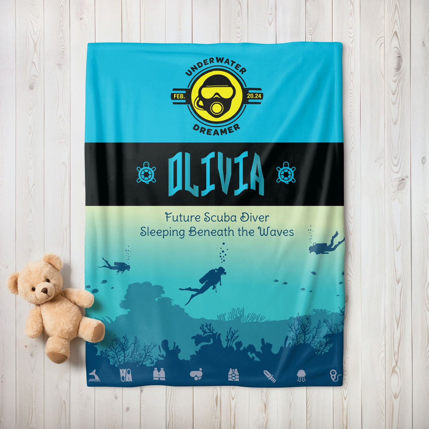Future Hero Blanket - Scuba Diver