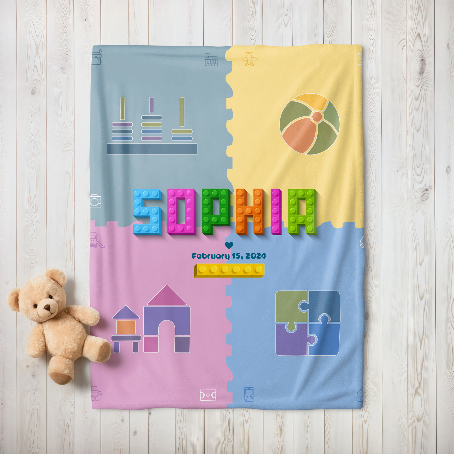 Letter Love Blanket - Play